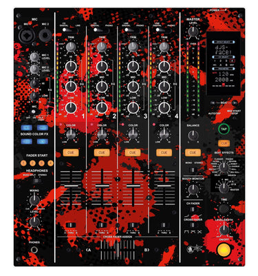 Pioneer DJ DJM 800 Skin Conflict Red